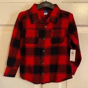 4T boys  plaid flannel shirt